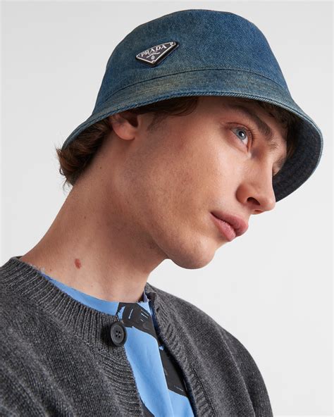 prada bucket hat men|prada denim hat.